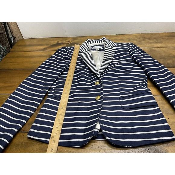 J Crew Schoolboy Blazer in Nautical Stripes Size 4 - Picture 8 of 13